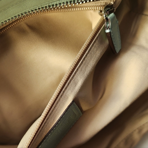 Coach Legacy Candace Carryall 24201 All Leather Satchel Seafoam/Mint 2012 EUC - Picture 16 of 16